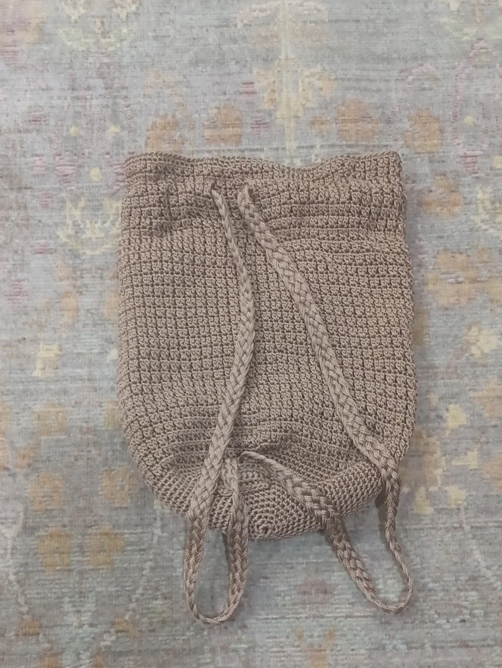 The Sak Crocheted Bucket Backpack